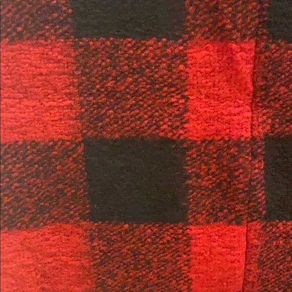 Girls Black and Red Fleece Dress - Picture 3 of 4